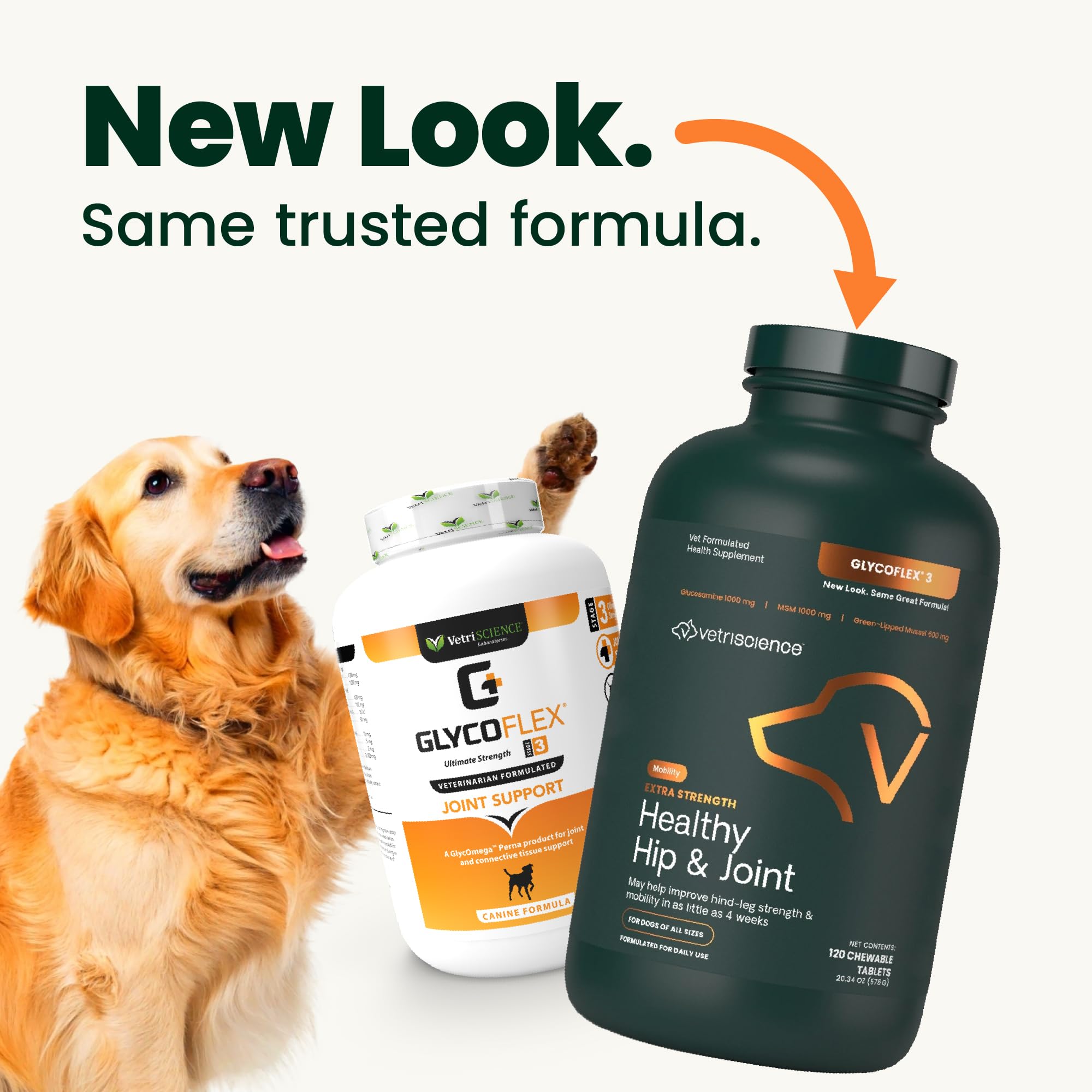 VetriScience hip joint chews with chicken-liver flavor shown as a tasty treat.