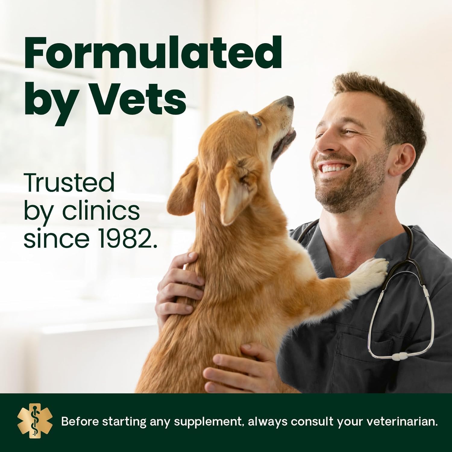 VetriScience Healthy Spine & Disc capsules beside a paw, supporting mobility.