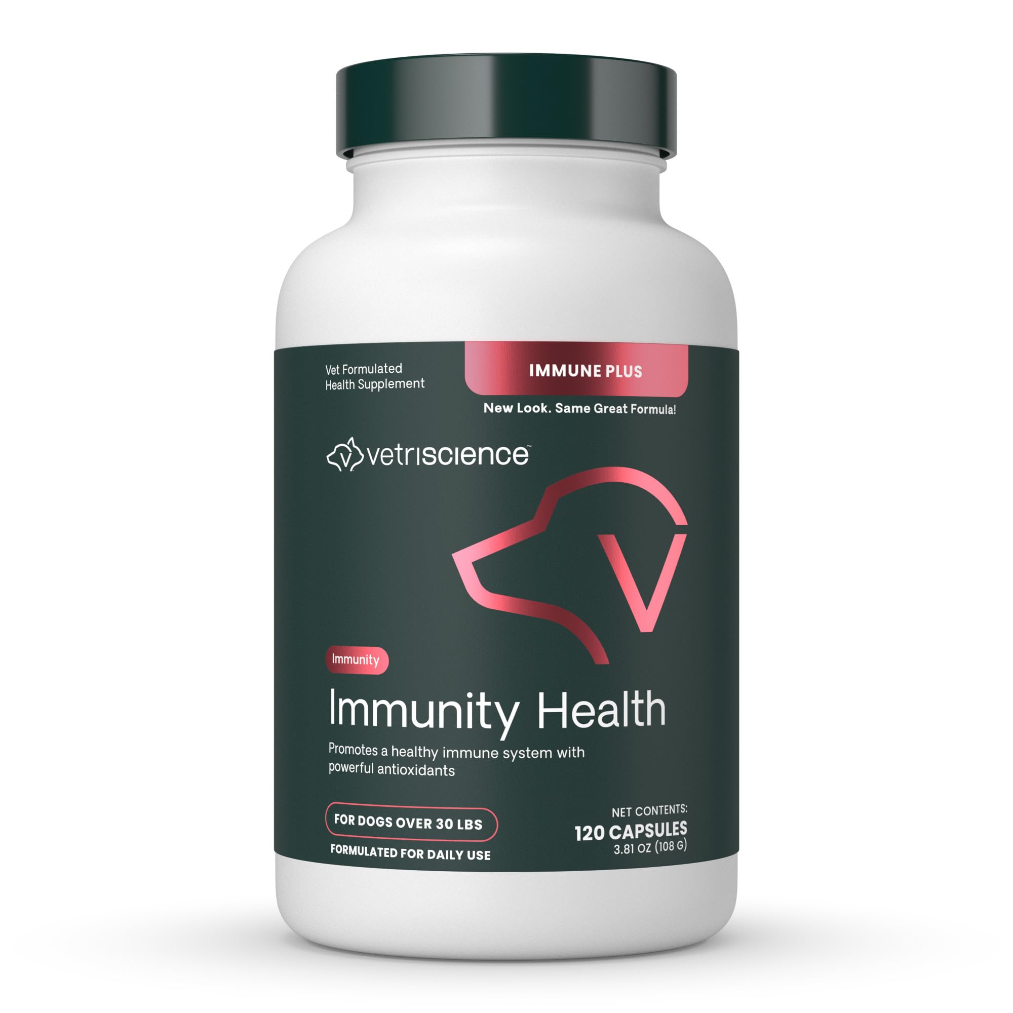 VetriScience Immunity Health capsule close-up showing antioxidant support for daily immune health.
