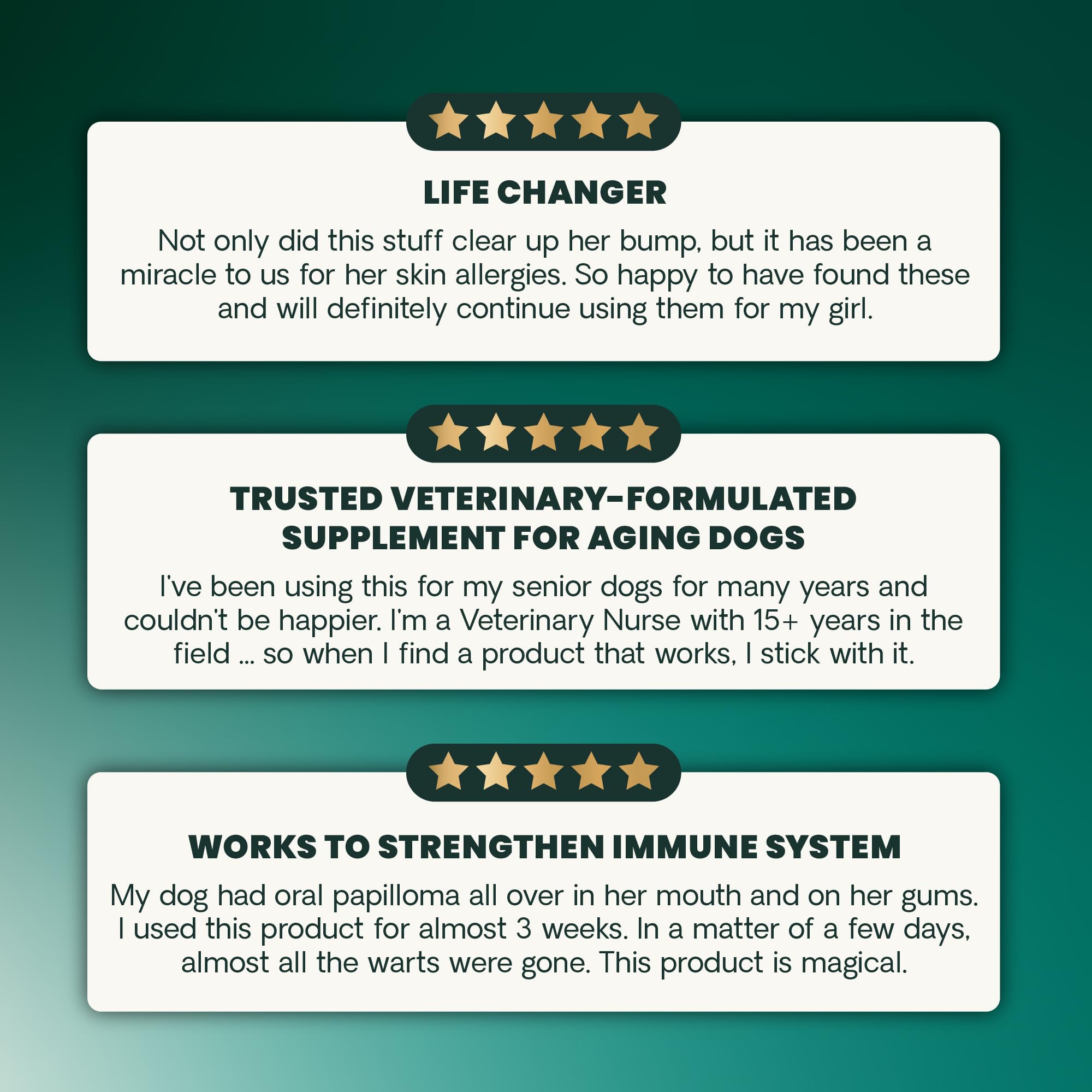 VetriScience Immunity Health supports senior dogs with immune and cellular care.