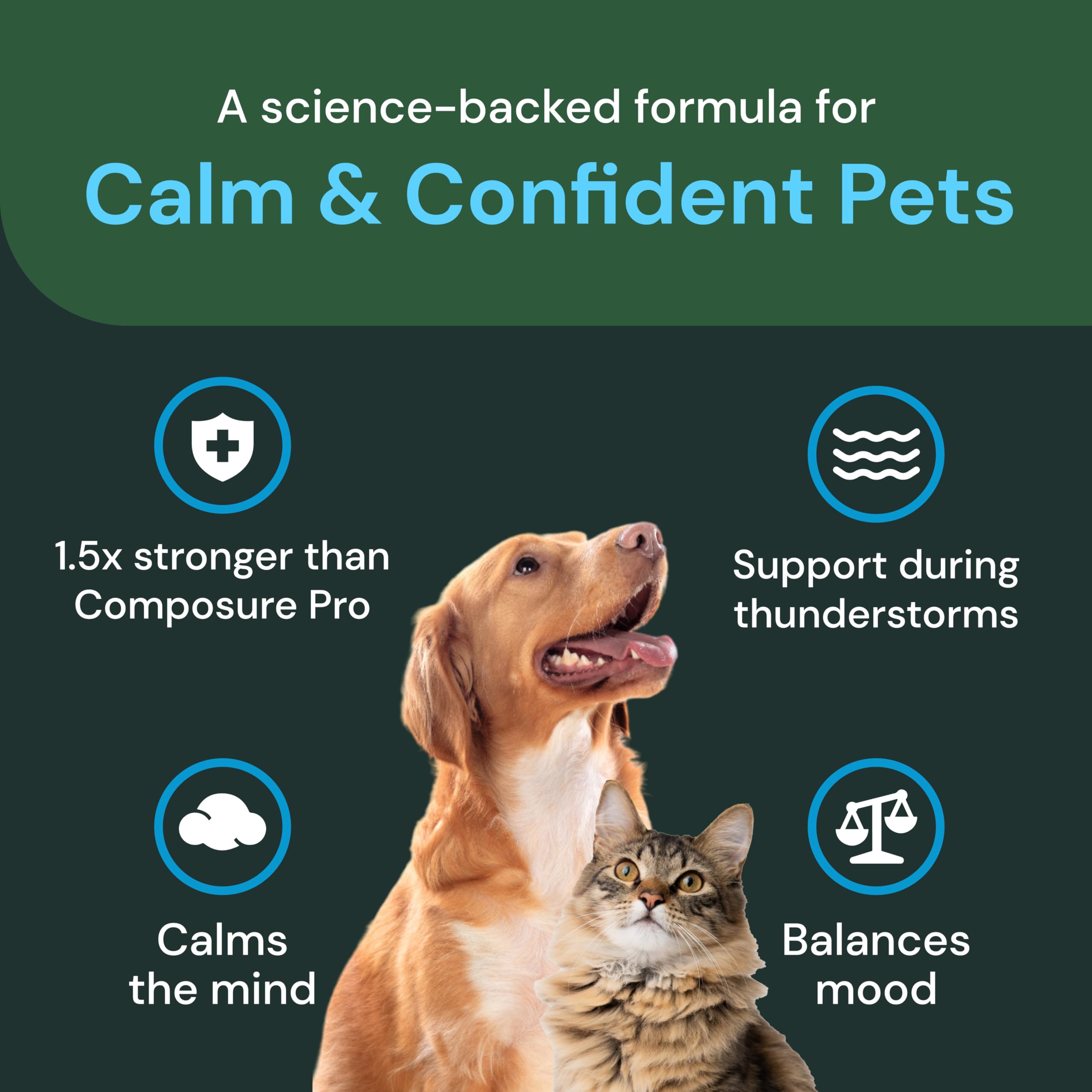 VetriScience Calm & Confident chews dog and cat use during daily routines