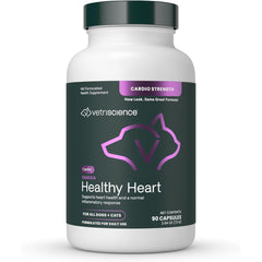 VetriScience Omega Healthy Heart bottle pour shows convenient heart support for pets