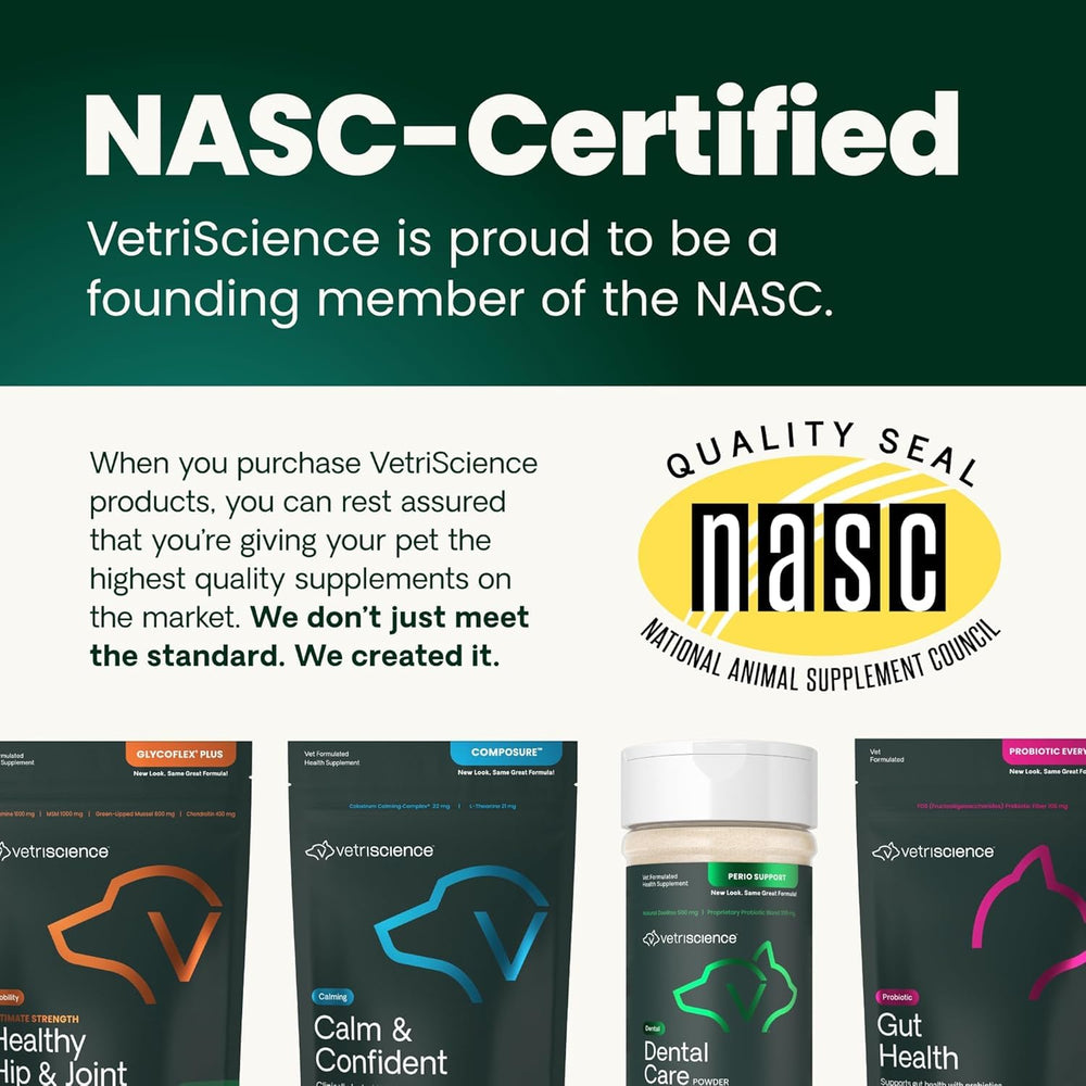 VetriScience packaging highlights hypoallergenic duck flavor option