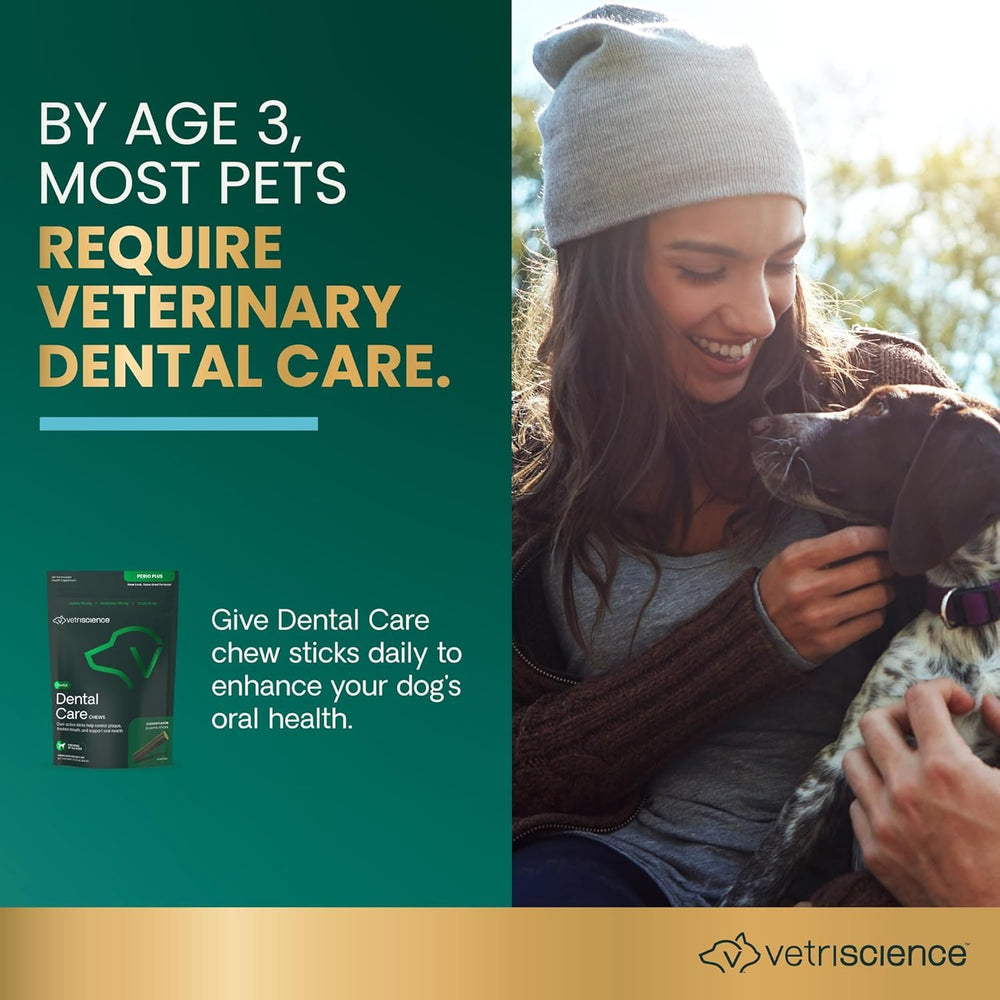 VetriScience Perio Plus Stix with crunchy outside layer supports active chewing