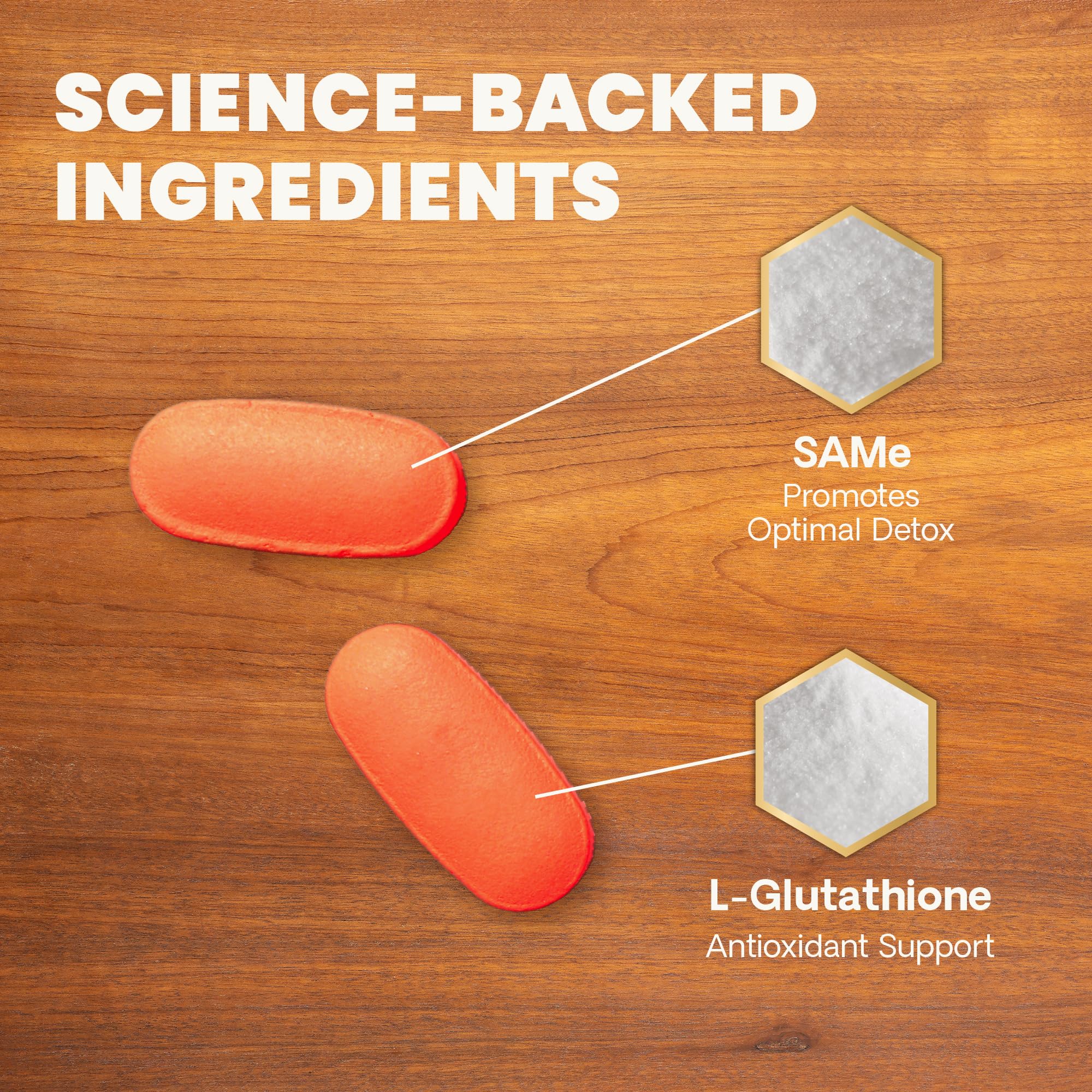 VetriScience SAMe Liver Health enteric coating image underscoring improved absorption.