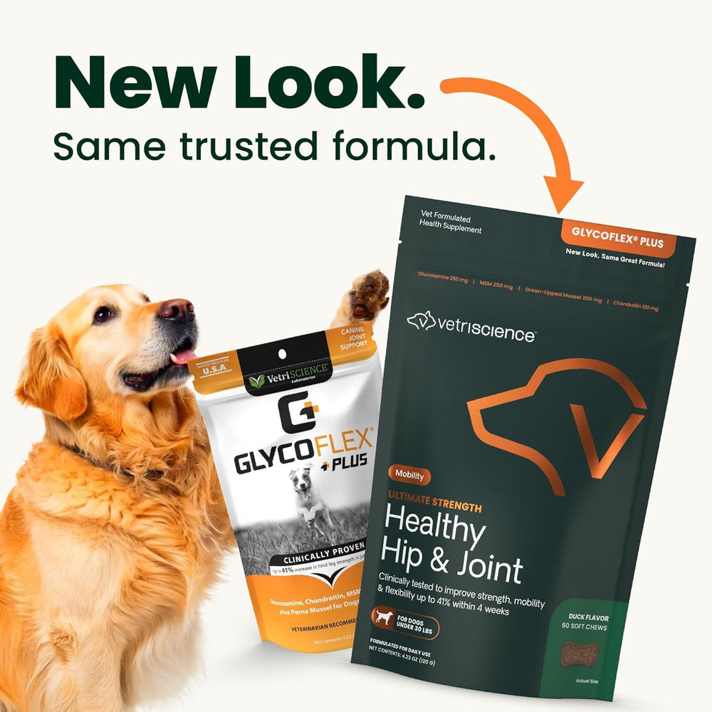 VetriScience Ultimate Strength soft chews close-up highlighting easy daily use for small breeds