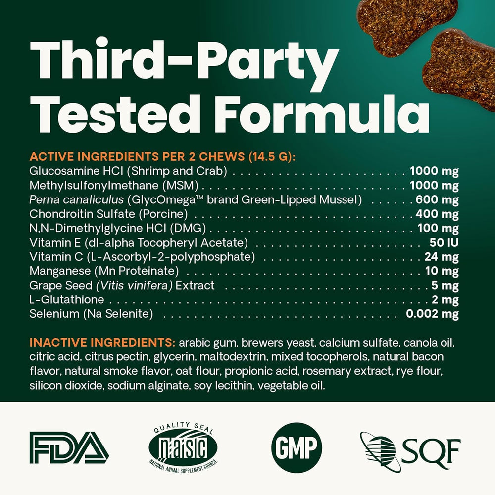VetriScience hip joint chews daily routine supporting comfortable movement.