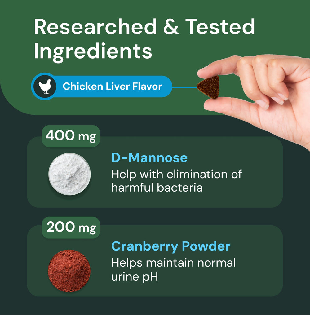 D-Mannose ingredient visual in VetriScience UT Health Chews