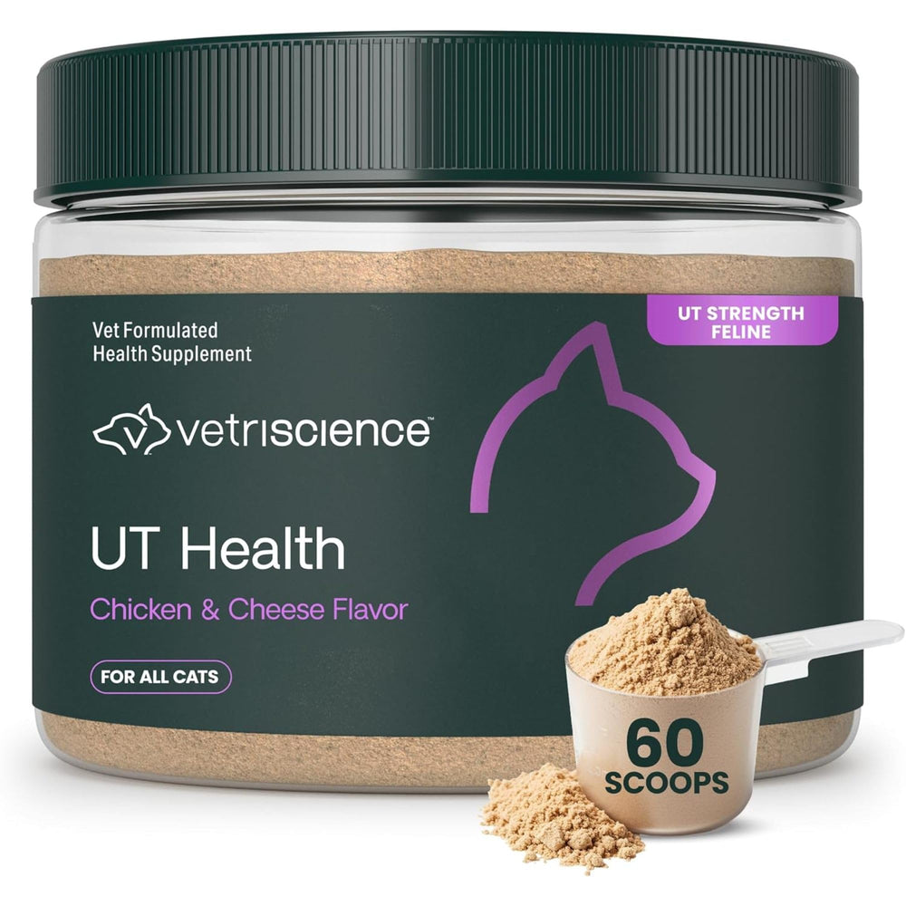 VetriScience UT Health powder tub with cranberry formula for urinary tract support.