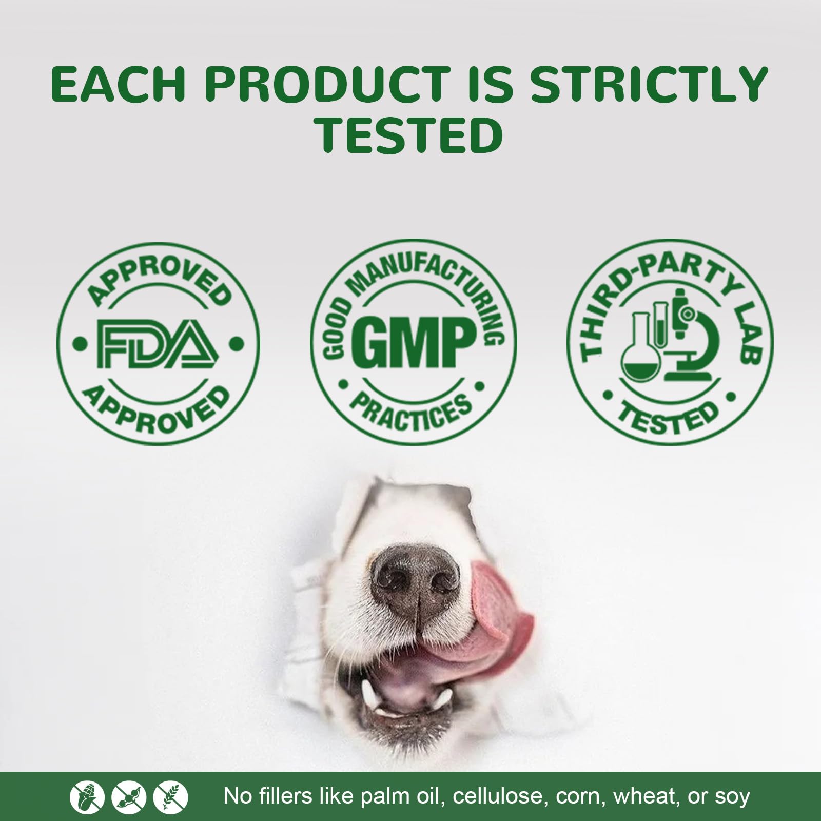 Vetriuntrix Dog Allergy Chews vet-formulated badge for trusted care.