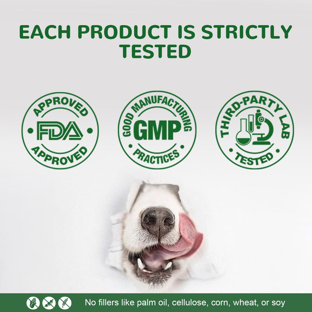Vetriuntrix Dog Allergy Chews vet-formulated badge for trusted care.