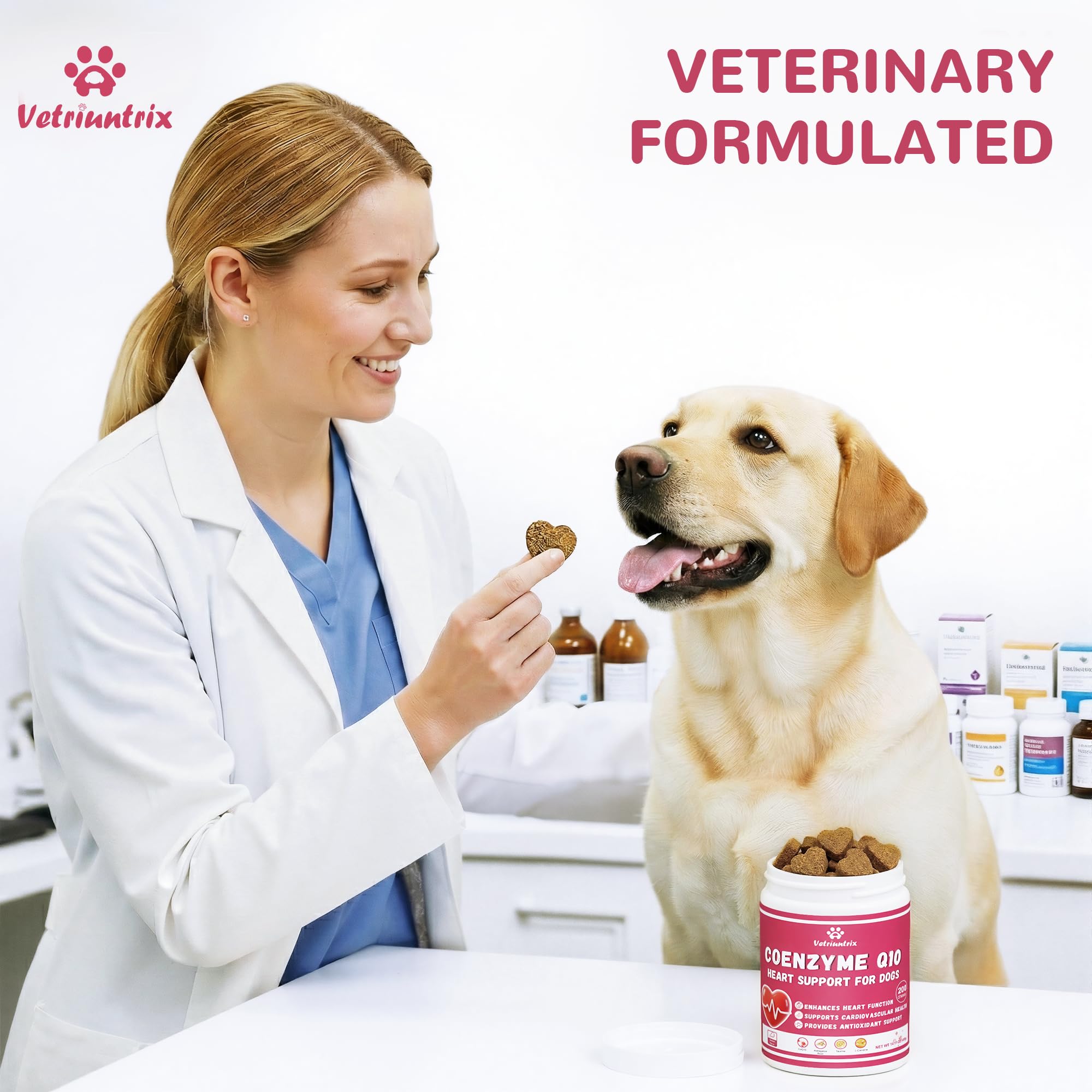 Puppy and senior dogs may enjoy Vetriuntrix Heart Support for vitality.