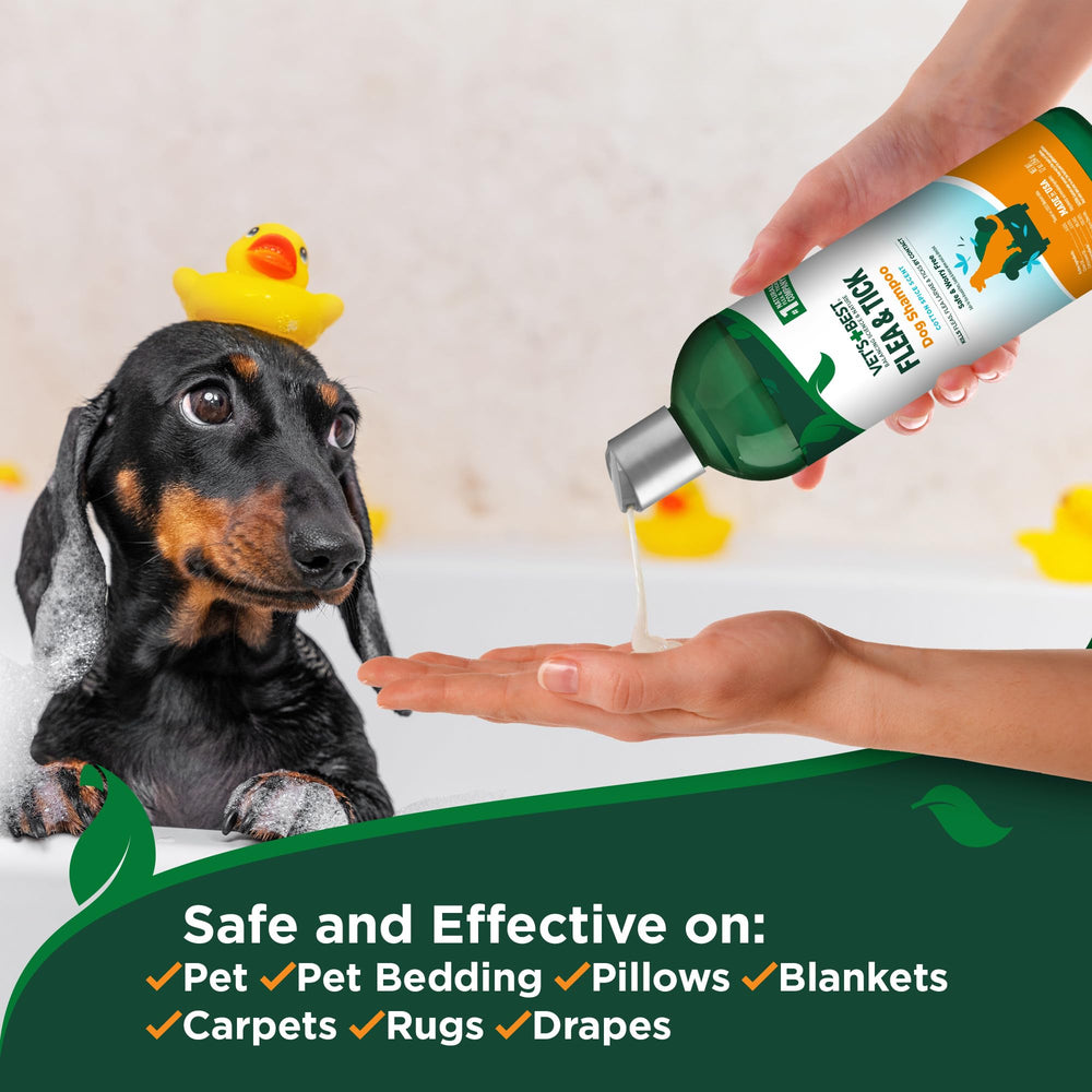 12 oz Vet's Best shampoo on a shelf ready for grooming routines.