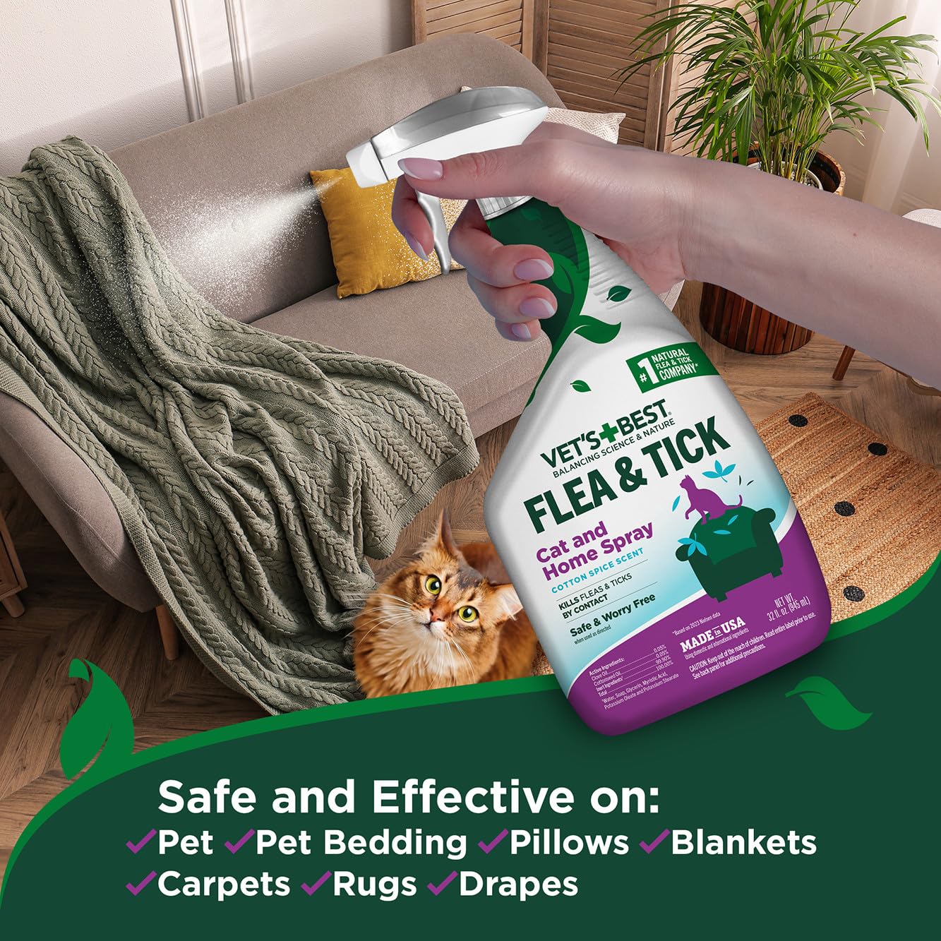 32-ounce two-pack bottle for ongoing flea prevention.