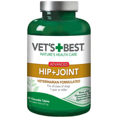 Vet's Best Advanced Hip & Joint bottle front for trusted canine joint support
