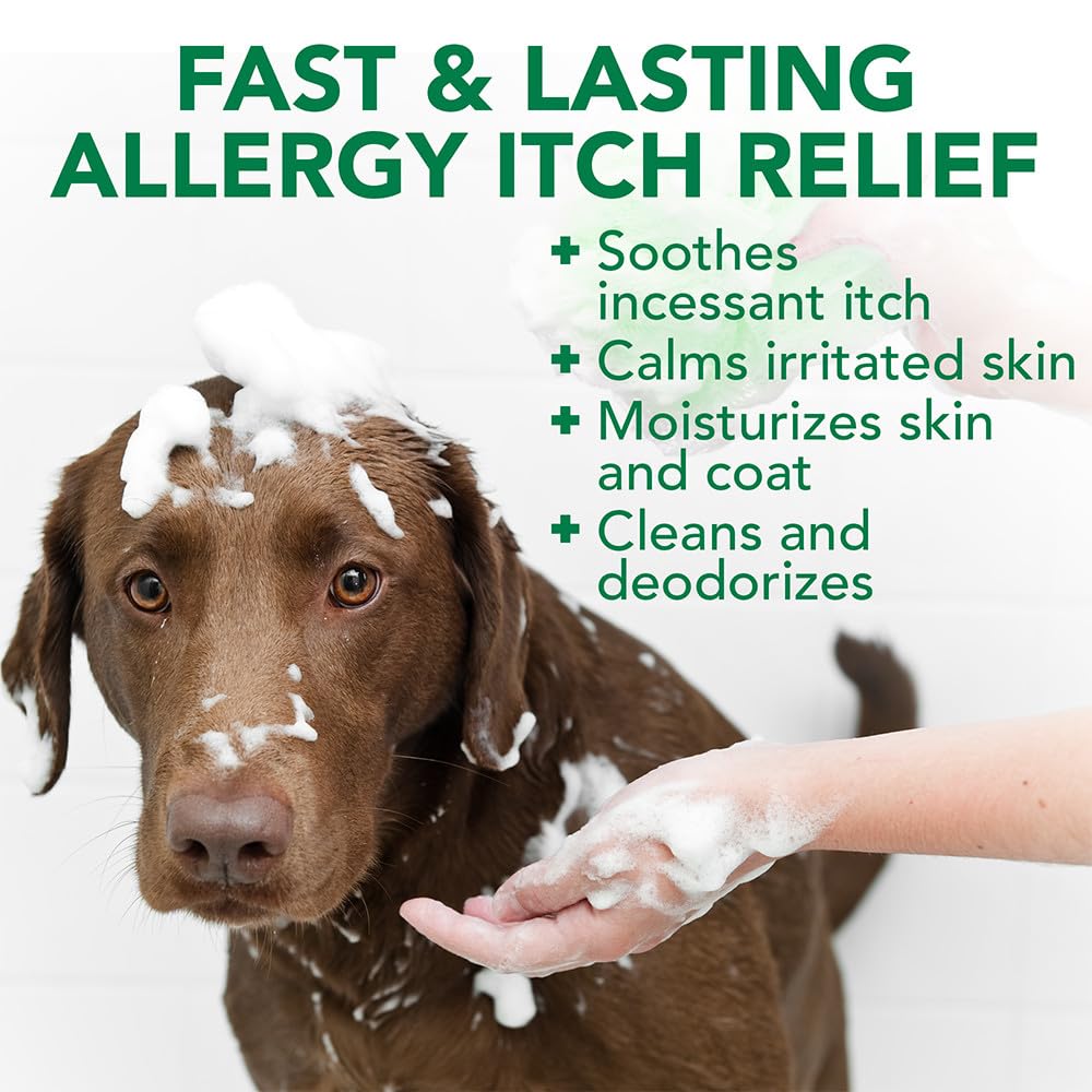 Vet's Best allergy itch relief shampoo after bath coat shines with a healthy look