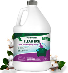 Vet's Best cotton spice refill bottle for cats offers natural pest protection at home.