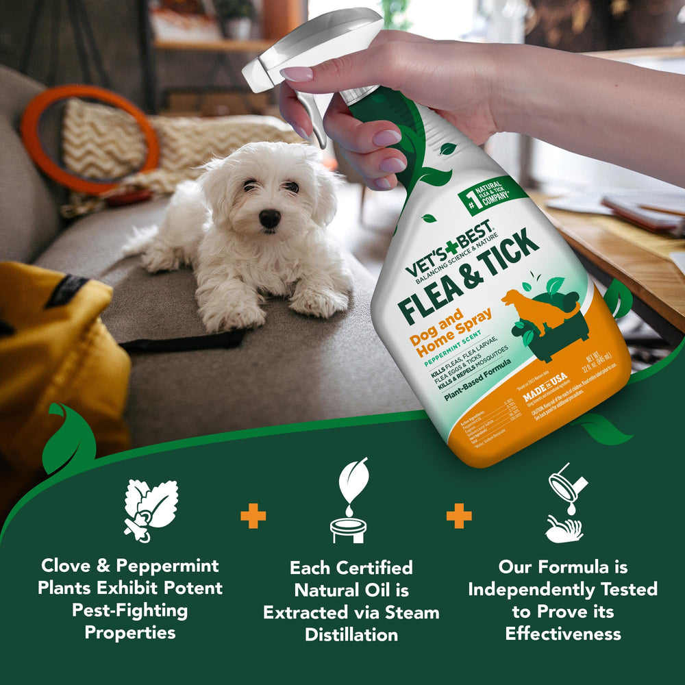 Vet’s Best mist on furniture and upholstery to deter pests