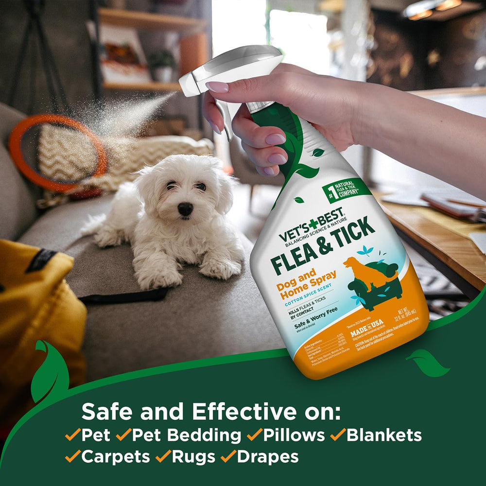 Vet's Best spray used on furniture, crates, and floors to protect pets