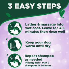 Vet's Best hypo-allergenic shampoo on dog coat moisturizes without drying.