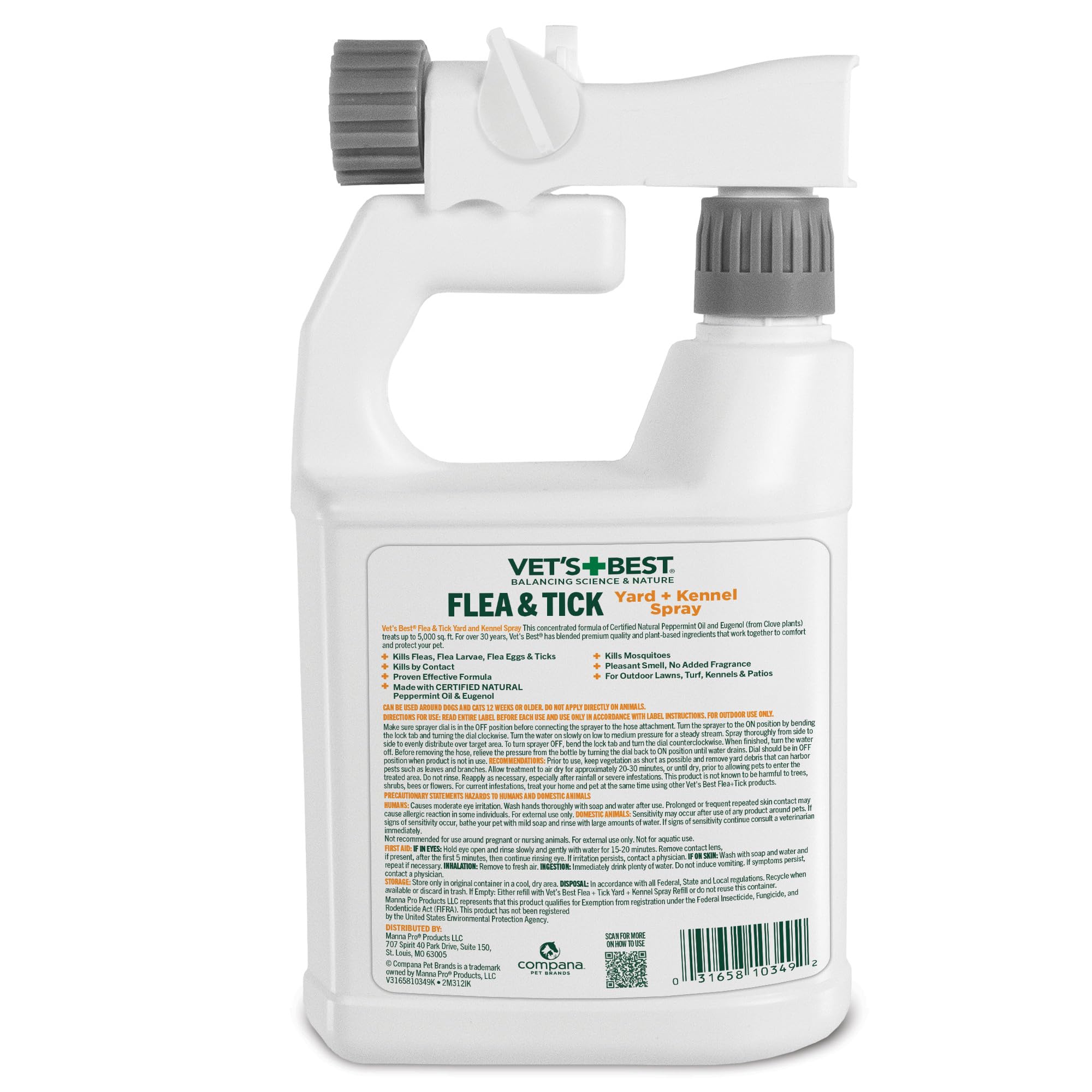 Made in the USA label on Vet's Best packaging.