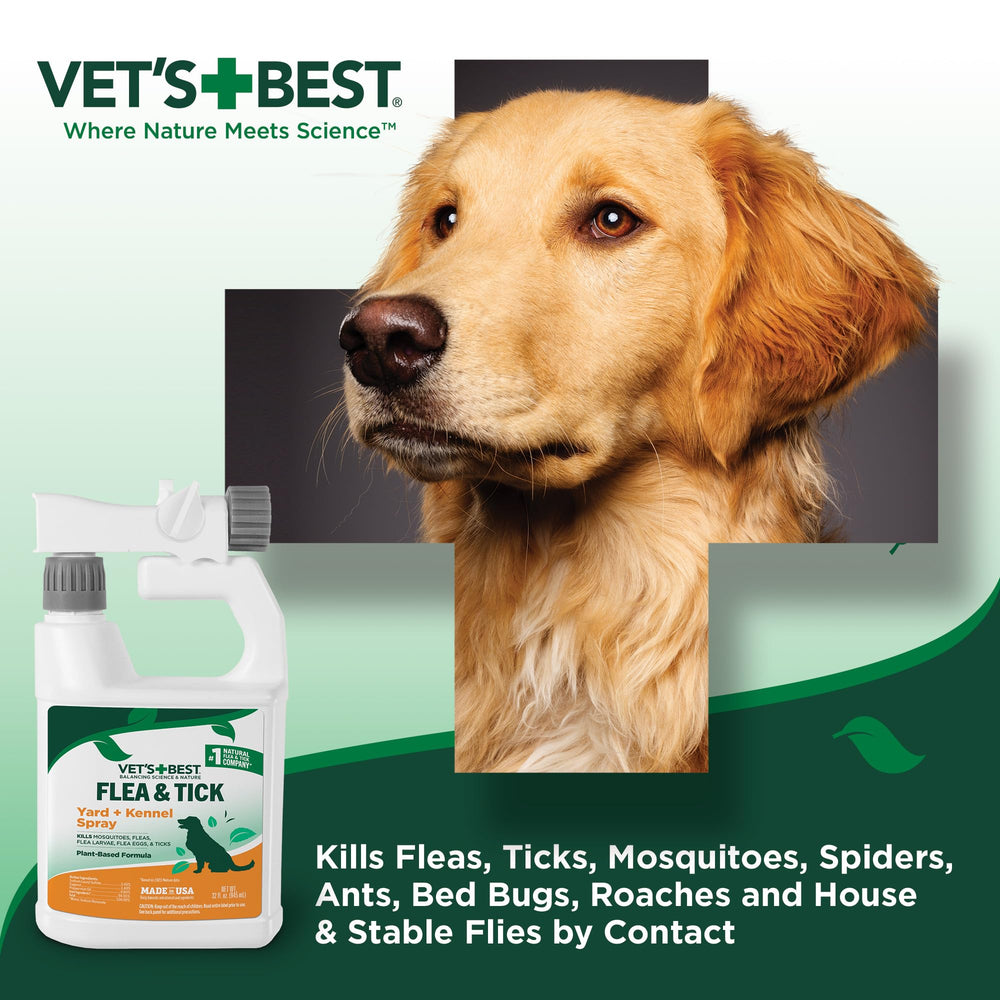 Hose-attachment setup enables quick, even coverage across lawns and kennels.