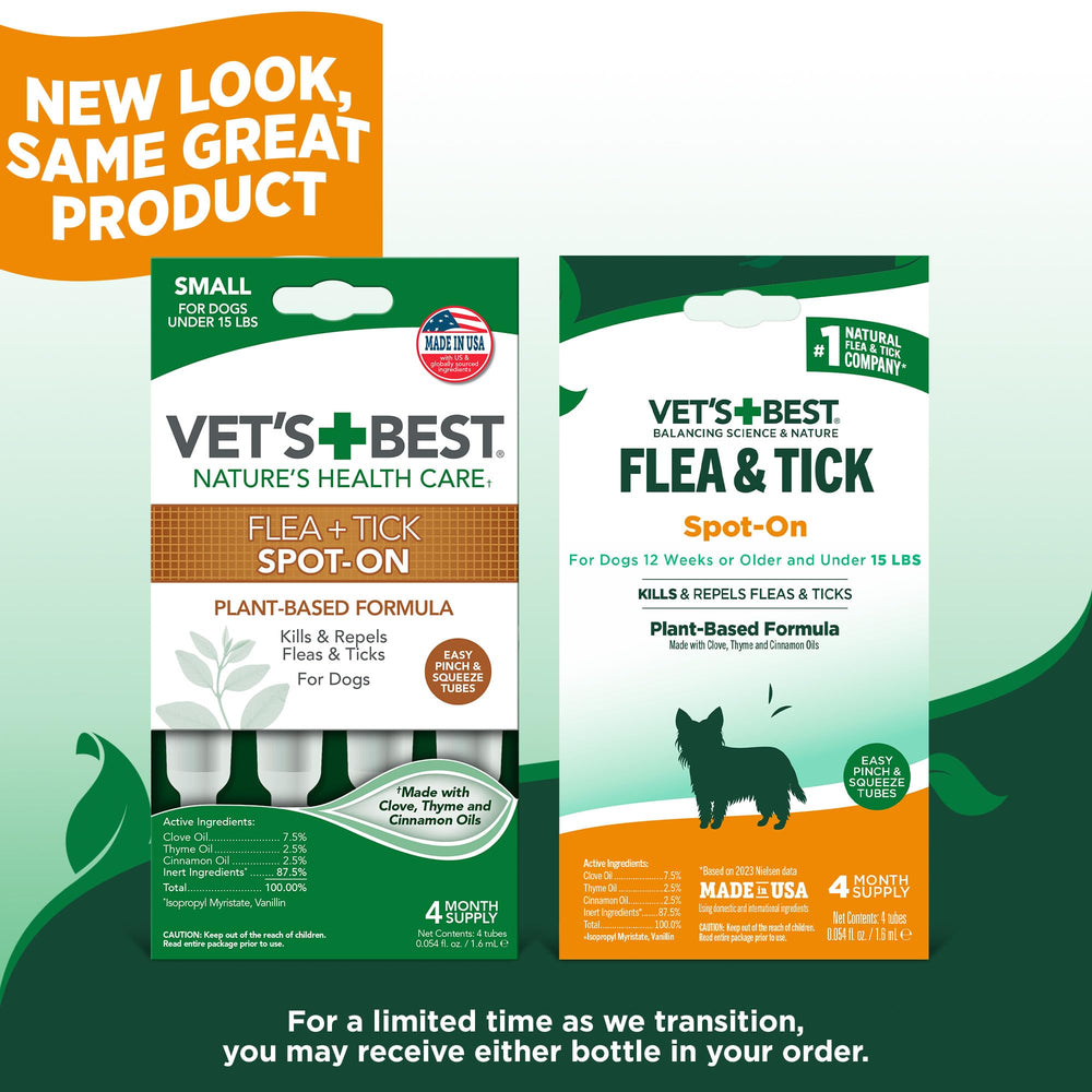 Vet's Best spot-on between the shoulders for simple protection