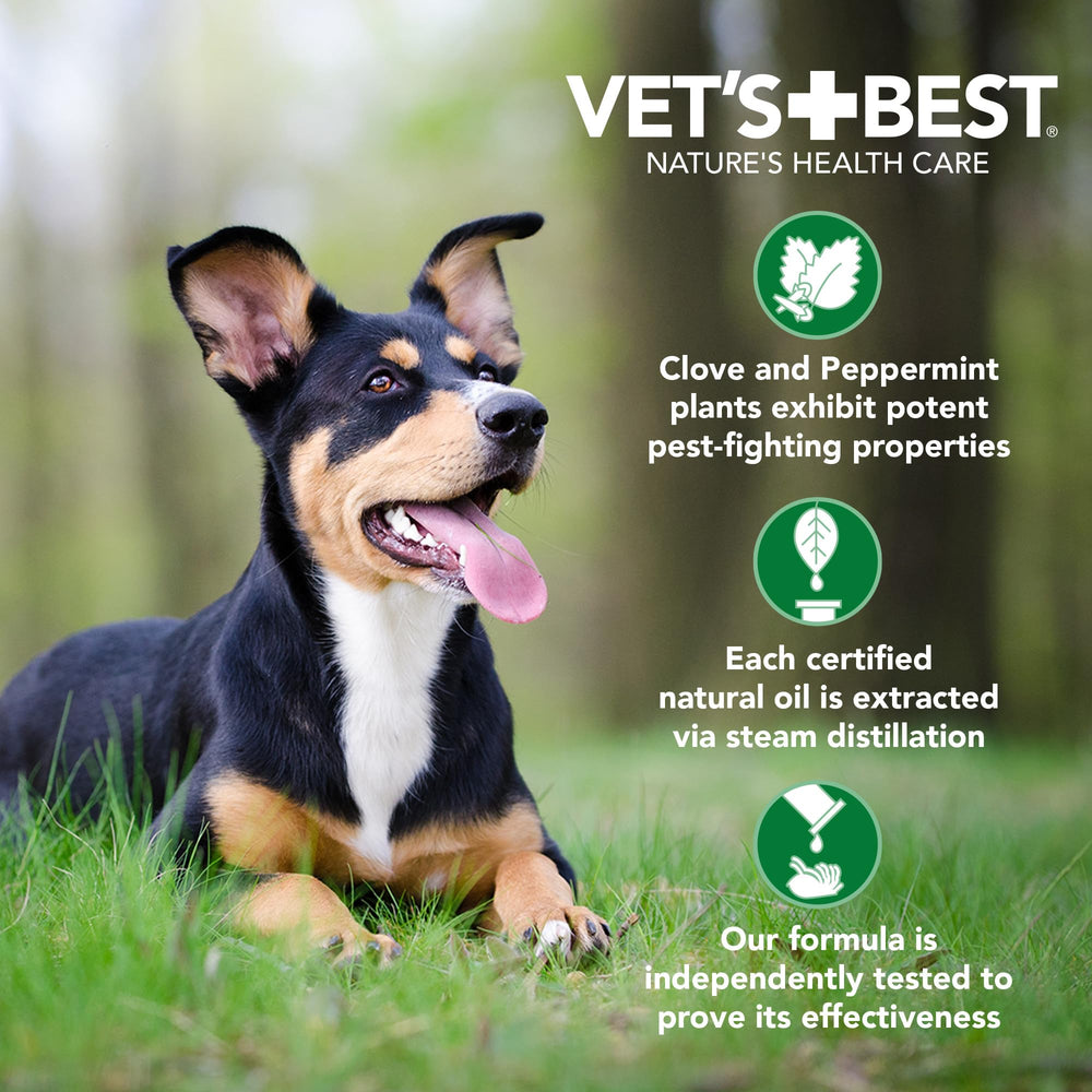 Vet's Best USA-made flea and tick treatment for dogs