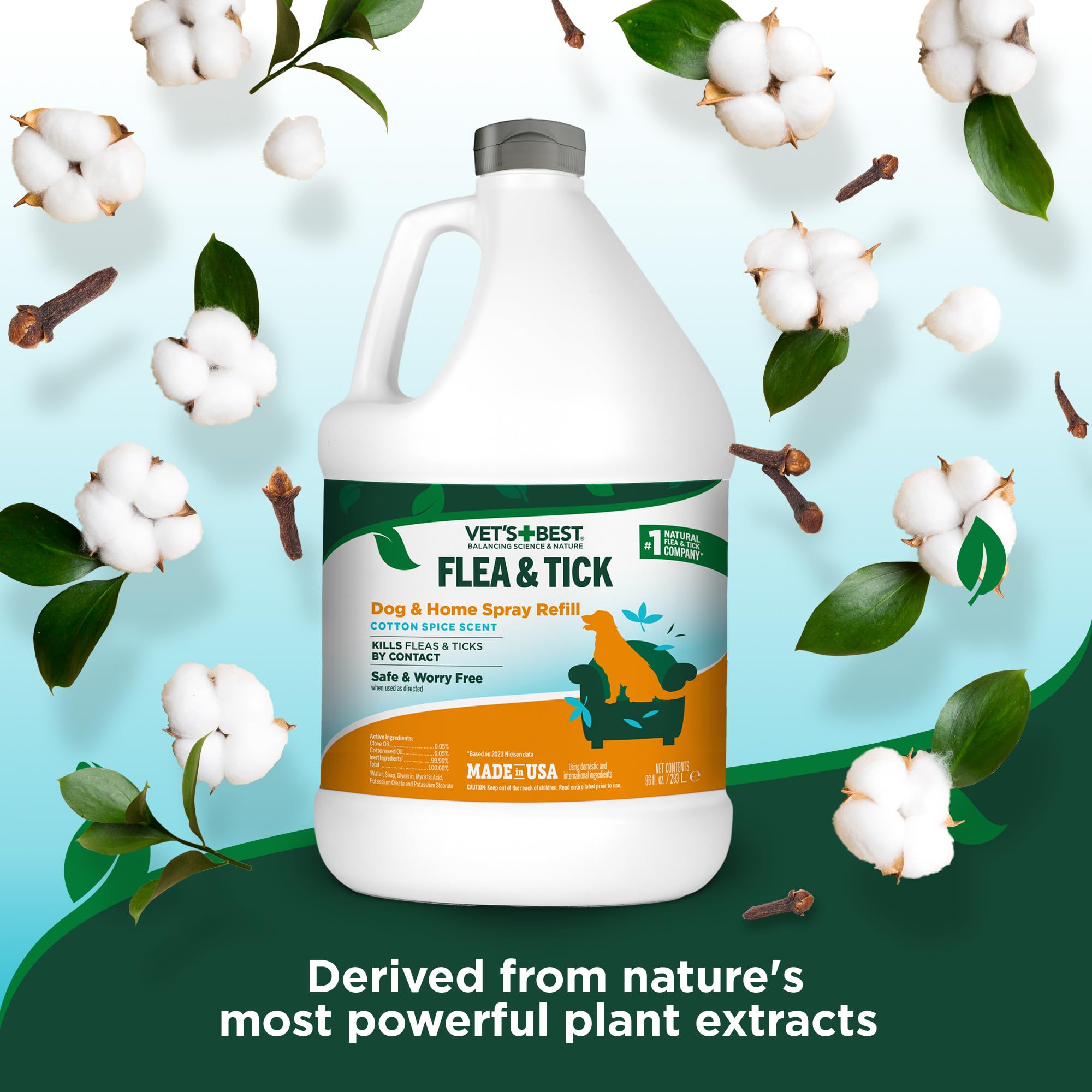 Vets Best spray for dog bedding and furniture to help deter pests.