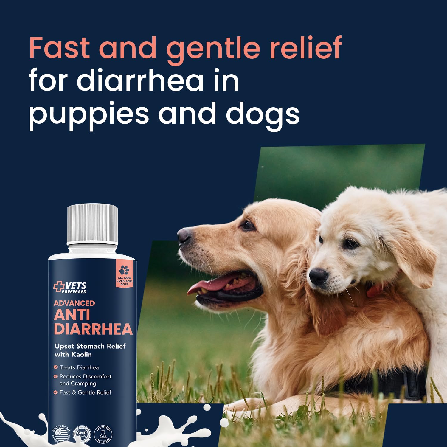 Digestive health solution from Vets Preferred suitable for all breeds