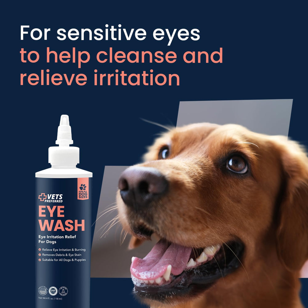 Tear stain reduction with regular use of Vets Preferred Eye Cleaner.