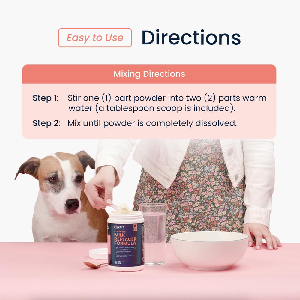 Vets Preferred Puppy feeding scene illustrating feeding during weaning.