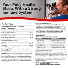 Cat scoop of VetSmart Formulas immune defense being prepared for feeding.