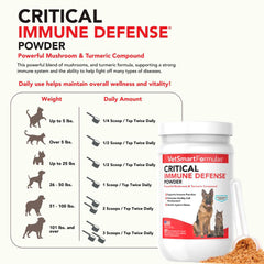 VetSmart Formulas critical immune defense capsules closeup highlights simple administration