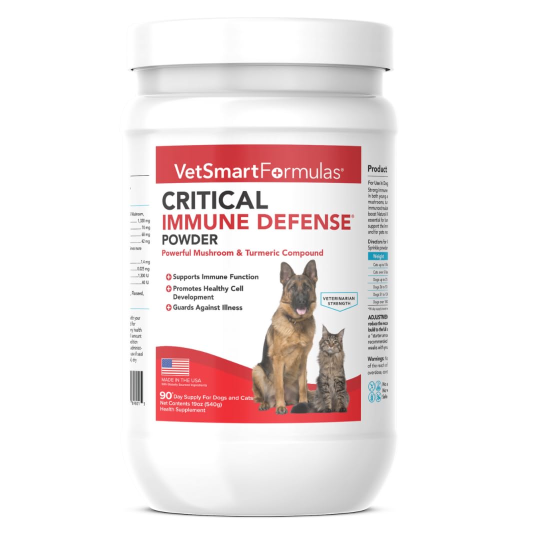 VetSmart Formulas immune defense large jar label for dogs and cats supports everyday health.