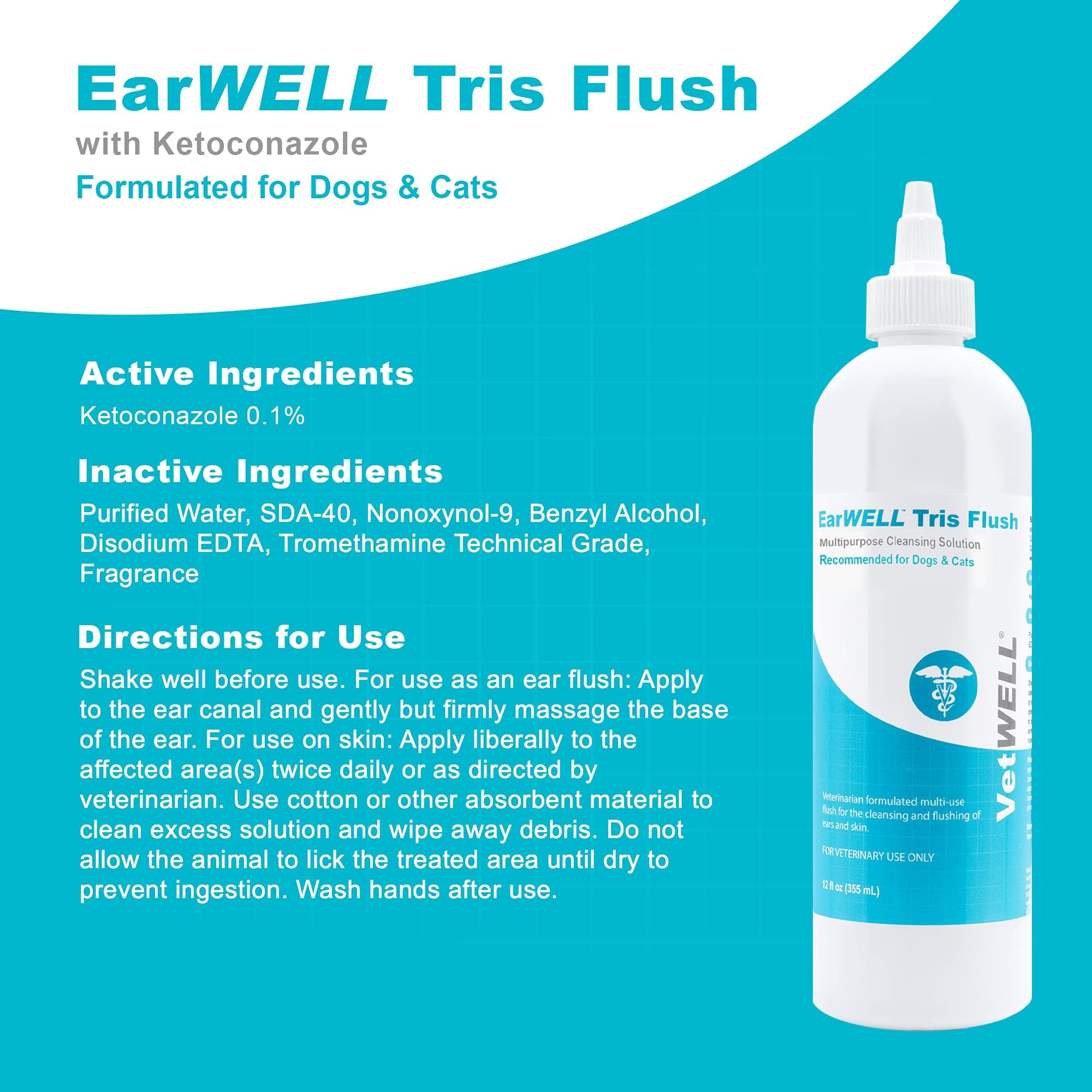 VetWELL Ear Cleaner bottle tip for gentle application
