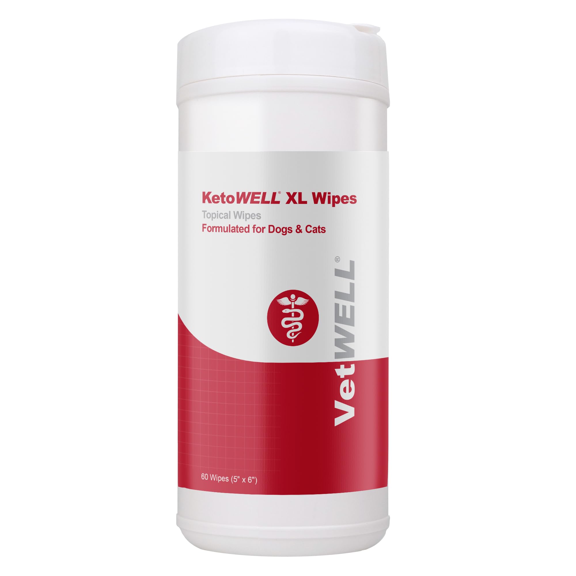 VetWELL KetoWELL XL wipes pack ready for on-the-go pet cleansing.