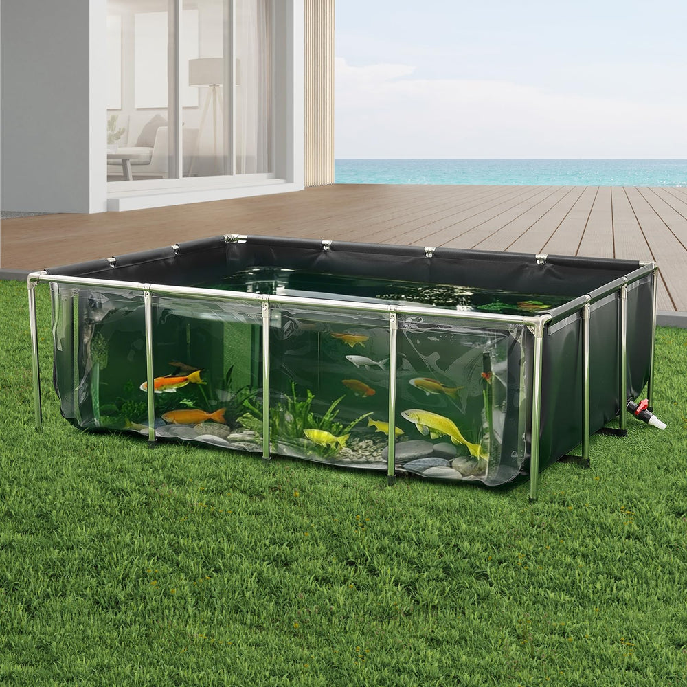 VEVOR canvas fish pond quick drainage simplifies water changes