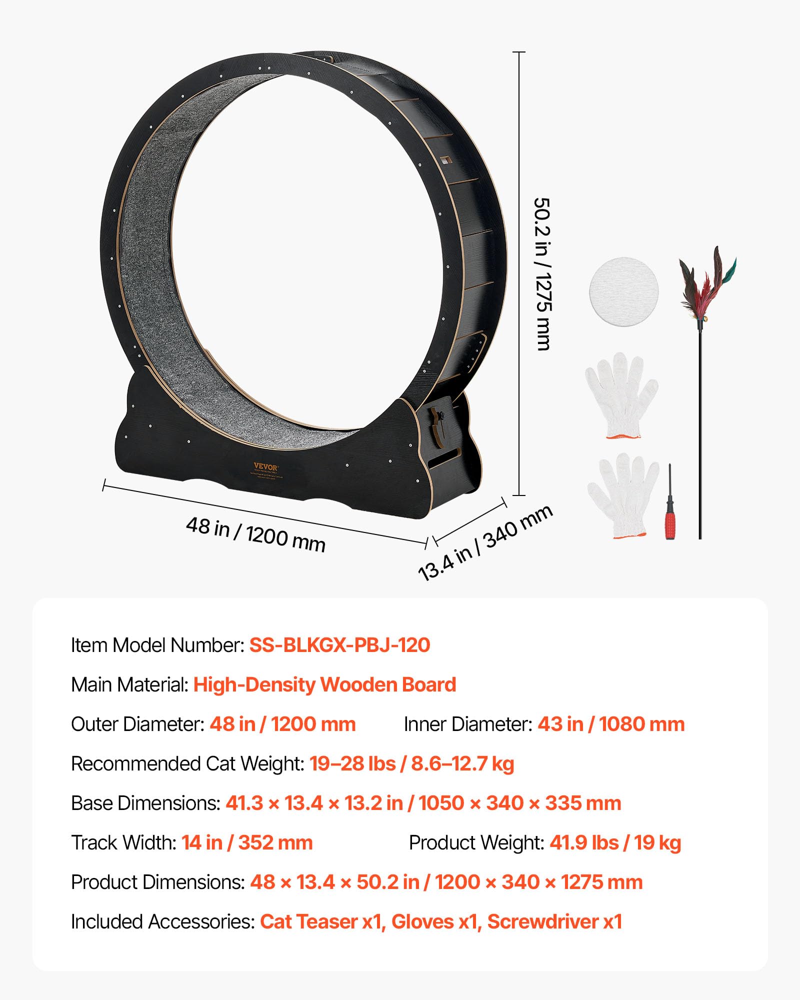 VEVOR assembly kit includes manual and tools for quick setup.