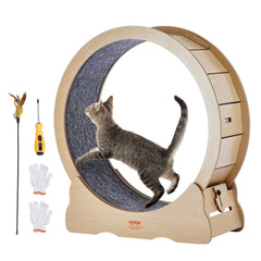 VEVOR cat exercise wheel full setup for indoor play and daily exercise.