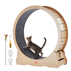 VEVOR cat wheel exterior diameter 43.3 inches ideal for spacious indoor exercise