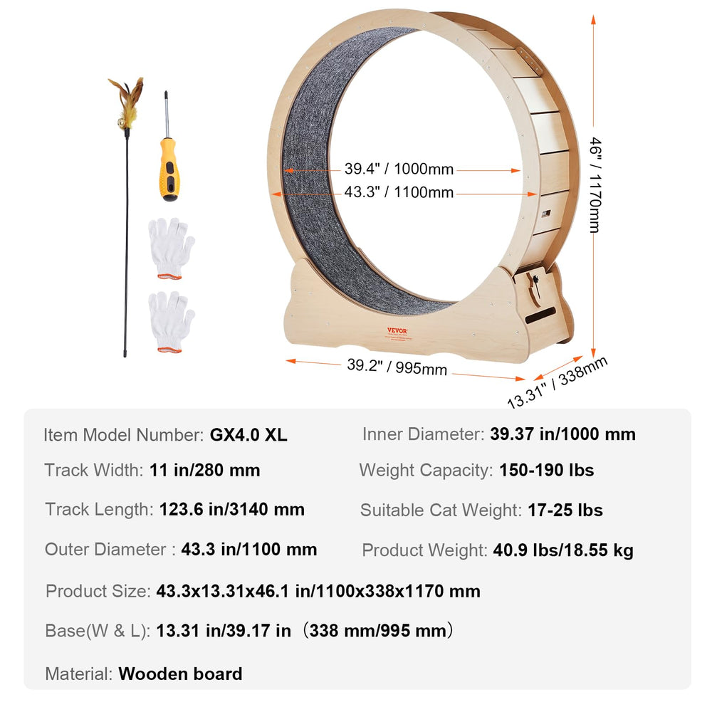 VEVOR locking mechanism keeps the wheel steady during play