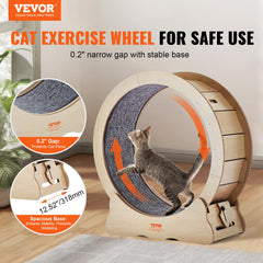 VEVOR wheel-running track detail highlights smooth surface for paws.