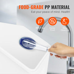 VEVOR clear lid design lets you check dry food levels quickly