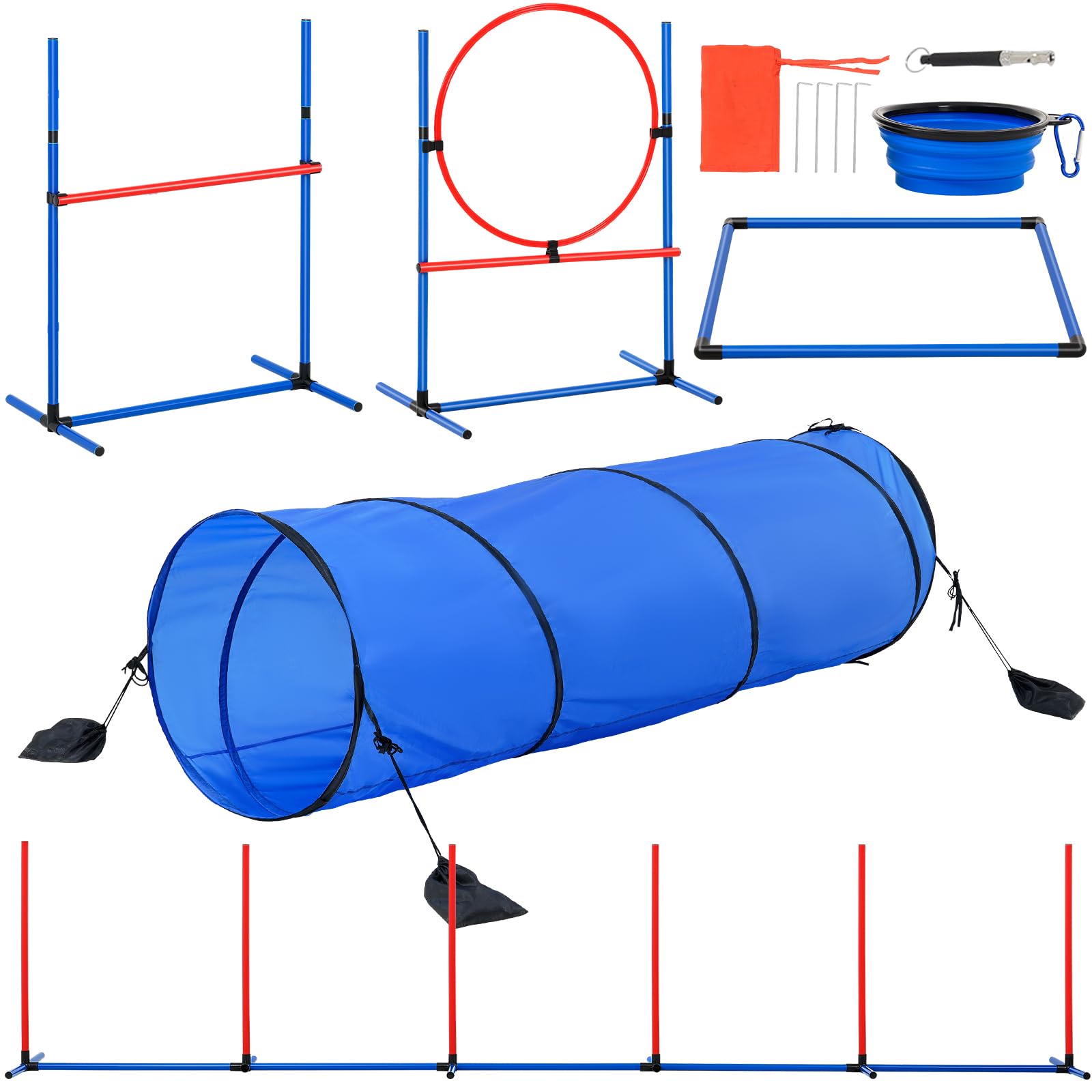 VEVOR Dog agility adjustable high hurdles for versatile training height options