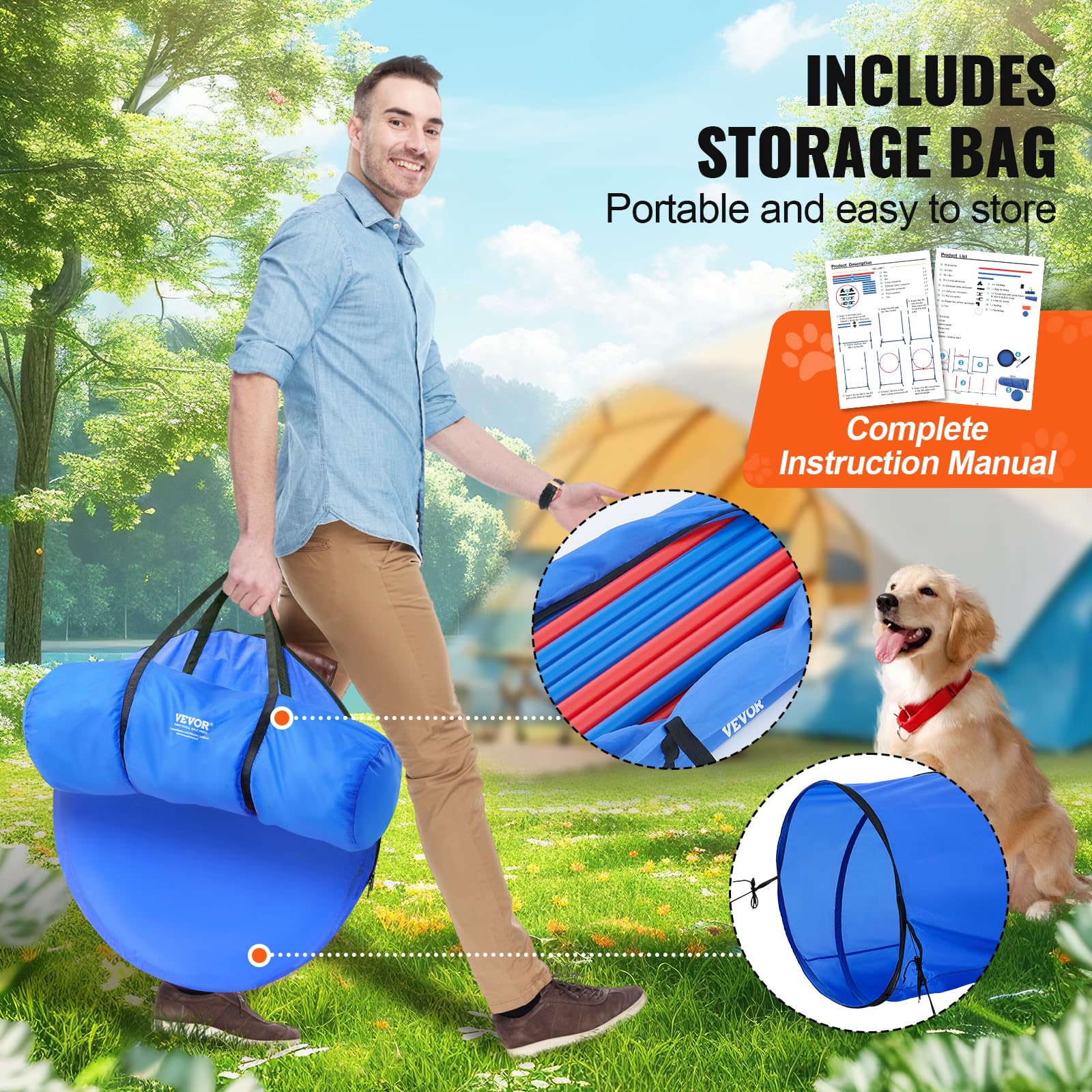 VEVOR Dog agility pause box supports controlled pause exercises