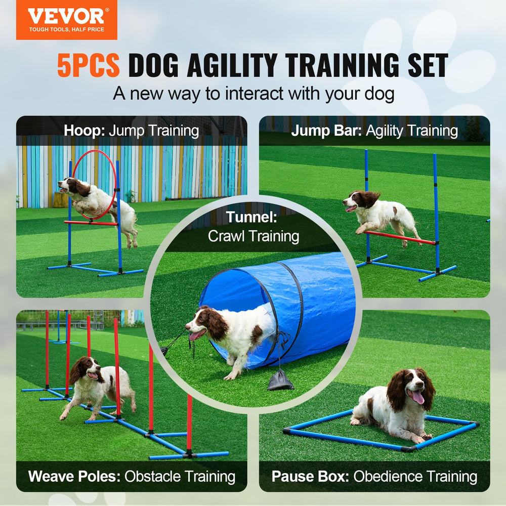 VEVOR Dog agility weave poles for precise weave practice