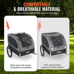 VEVOR dog bike trailer universal coupler connection.