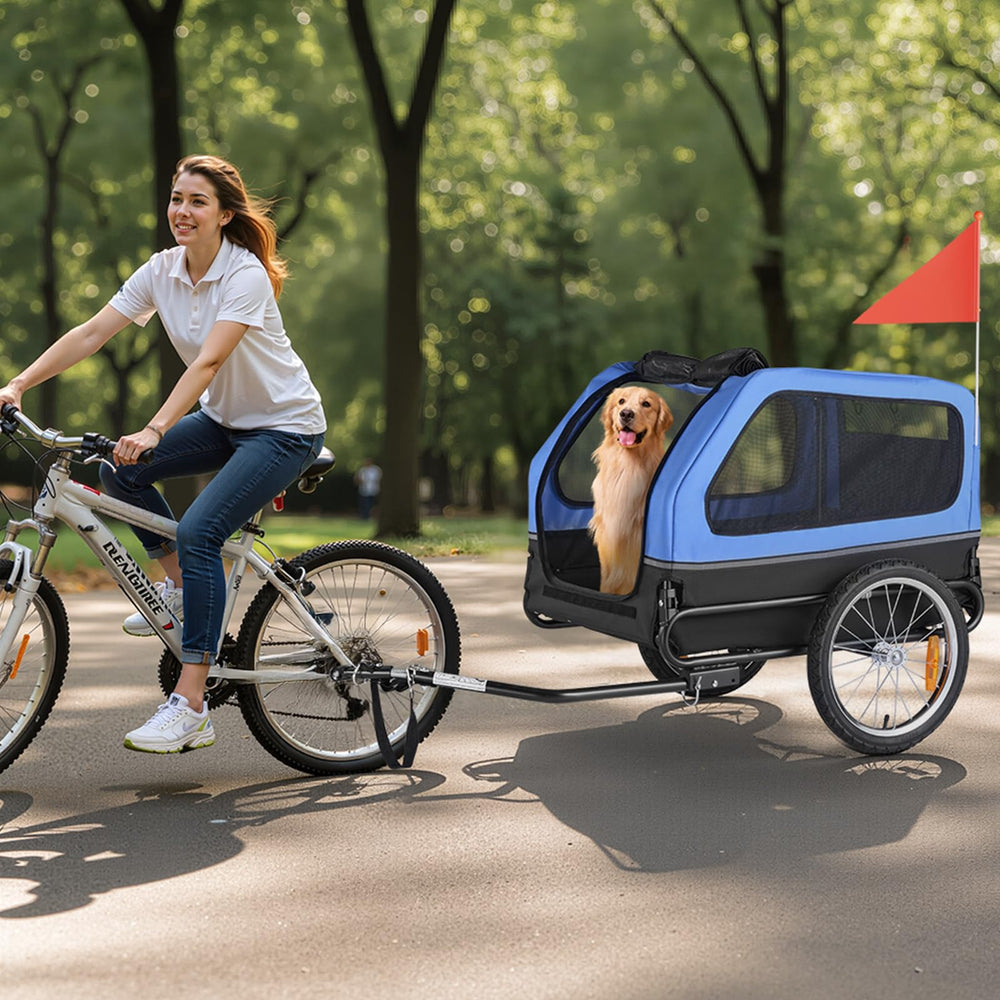 VEVOR Dog Bike Trailer detachable wheels simplify transport and car trips