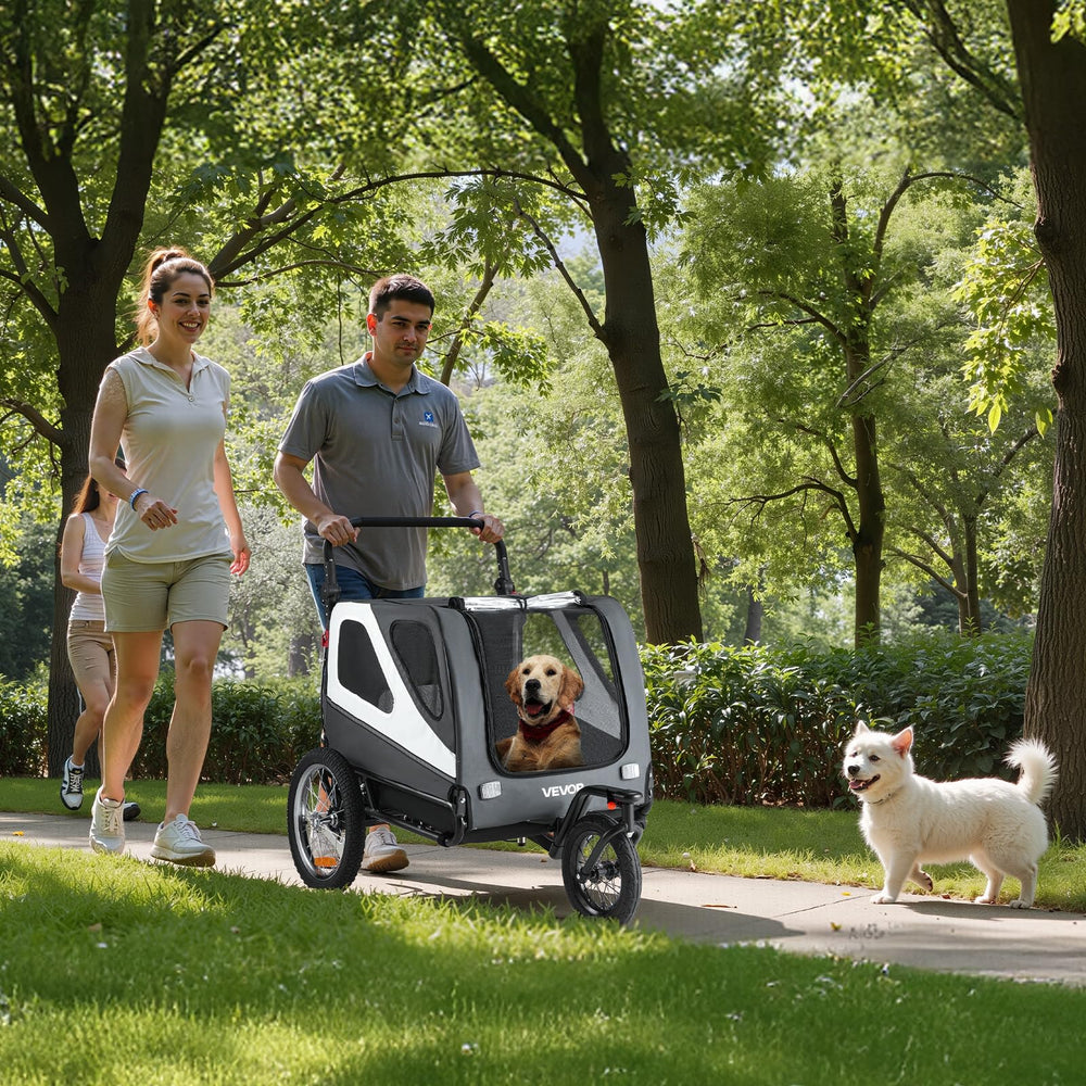 VEVOR trailer folds for compact storage and transport.